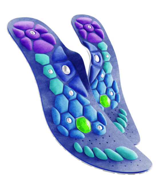 Akusoli Advanced Acupressure Insoles — 6-Zone Reflexology Magnetic Therapy USA